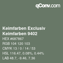 Color code: Keimfarben Exclusiv - Keimfarben 9402 | qconv.com