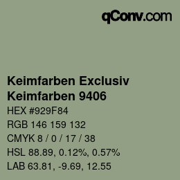 カラーコード: Keimfarben Exclusiv - Keimfarben 9406 | qconv.com