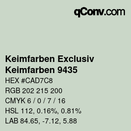 カラーコード: Keimfarben Exclusiv - Keimfarben 9435 | qconv.com