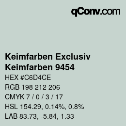 カラーコード: Keimfarben Exclusiv - Keimfarben 9454 | qconv.com