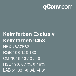 カラーコード: Keimfarben Exclusiv - Keimfarben 9463 | qconv.com