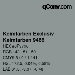 カラーコード: Keimfarben Exclusiv - Keimfarben 9466 | qconv.com