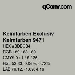 カラーコード: Keimfarben Exclusiv - Keimfarben 9471 | qconv.com