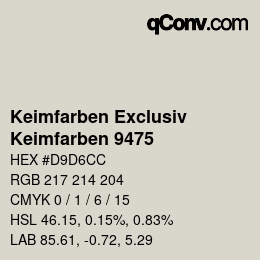 Color code: Keimfarben Exclusiv - Keimfarben 9475 | qconv.com