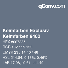 カラーコード: Keimfarben Exclusiv - Keimfarben 9482 | qconv.com