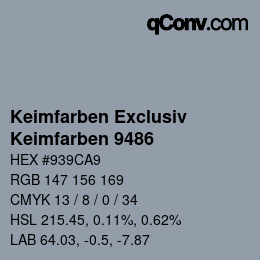 Color code: Keimfarben Exclusiv - Keimfarben 9486 | qconv.com