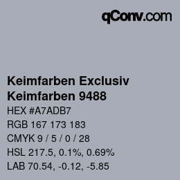 Color code: Keimfarben Exclusiv - Keimfarben 9488 | qconv.com