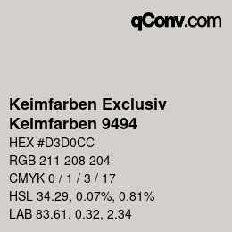 Color code: Keimfarben Exclusiv - Keimfarben 9494 | qconv.com