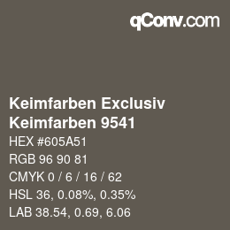 カラーコード: Keimfarben Exclusiv - Keimfarben 9541 | qconv.com