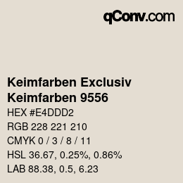 Color code: Keimfarben Exclusiv - Keimfarben 9556 | qconv.com