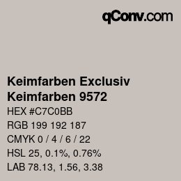 Color code: Keimfarben Exclusiv - Keimfarben 9572 | qconv.com