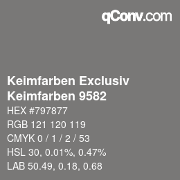 Color code: Keimfarben Exclusiv - Keimfarben 9582 | qconv.com