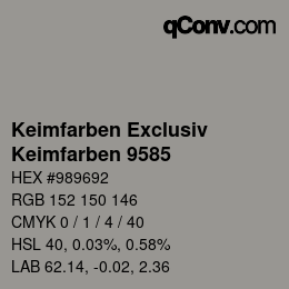 Color code: Keimfarben Exclusiv - Keimfarben 9585 | qconv.com