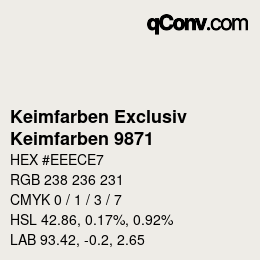 カラーコード: Keimfarben Exclusiv - Keimfarben 9871 | qconv.com