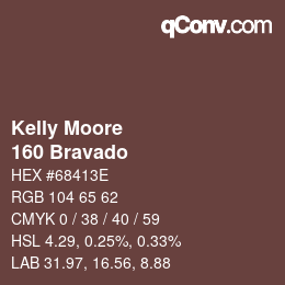 カラーコード: Kelly Moore - 160 Bravado | qconv.com