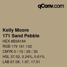 Farbcode: Kelly Moore - 171 Sand Pebble | qconv.com