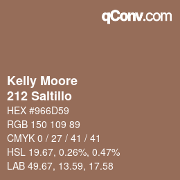 Farbcode: Kelly Moore - 212 Saltillo | qconv.com