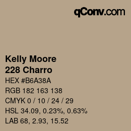 Code couleur: Kelly Moore - 228 Charro | qconv.com