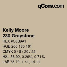 Farbcode: Kelly Moore - 230 Graystone | qconv.com