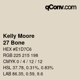 カラーコード: Kelly Moore - 27 Bone | qconv.com