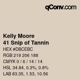 Código de color: Kelly Moore - 41 Snip of Tannin | qconv.com