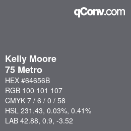 Code couleur: Kelly Moore - 75 Metro | qconv.com