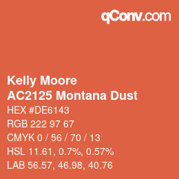 カラーコード: Kelly Moore - AC2125 Montana Dust | qconv.com