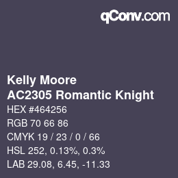 Farbcode: Kelly Moore - AC2305 Romantic Knight | qconv.com