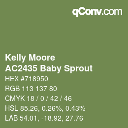 Farbcode: Kelly Moore - AC2435 Baby Sprout | qconv.com