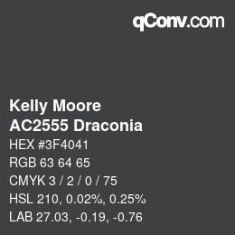 カラーコード: Kelly Moore - AC2555 Draconia | qconv.com