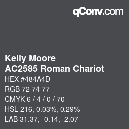 Farbcode: Kelly Moore - AC2585 Roman Chariot | qconv.com