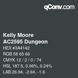 Code couleur: Kelly Moore - AC2595 Dungeon | qconv.com