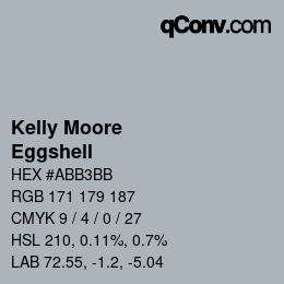 Farbcode: Kelly Moore - Eggshell | qconv.com