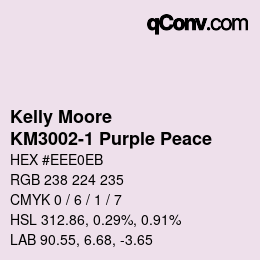 Farbcode: Kelly Moore - KM3002-1 Purple Peace | qconv.com