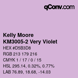 Código de color: Kelly Moore - KM3005-2 Very Violet | qconv.com