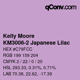 カラーコード: Kelly Moore - KM3006-2 Japanese Lilac | qconv.com