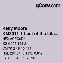 Código de color: Kelly Moore - KM3011-1 Last of the Lilacs | qconv.com