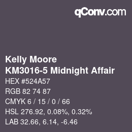 カラーコード: Kelly Moore - KM3016-5 Midnight Affair | qconv.com