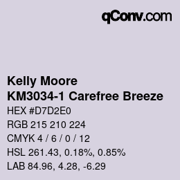 Farbcode: Kelly Moore - KM3034-1 Carefree Breeze | qconv.com