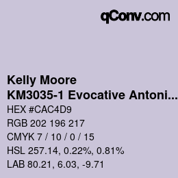 Farbcode: Kelly Moore - KM3035-1 Evocative Antonia | qconv.com