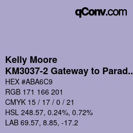 Code couleur: Kelly Moore - KM3037-2 Gateway to Paradise | qconv.com