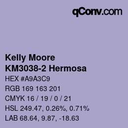 カラーコード: Kelly Moore - KM3038-2 Hermosa | qconv.com