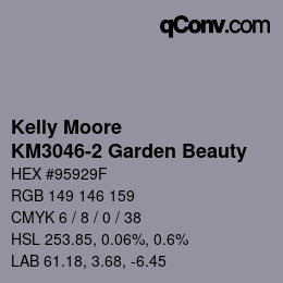Farbcode: Kelly Moore - KM3046-2 Garden Beauty | qconv.com