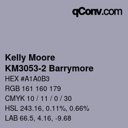 Color code: Kelly Moore - KM3053-2 Barrymore | qconv.com