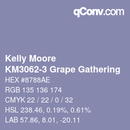 Color code: Kelly Moore - KM3062-3 Grape Gathering | qconv.com