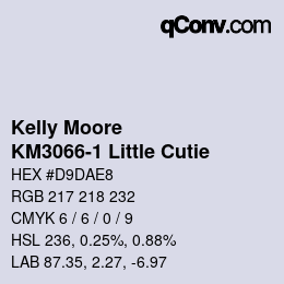 Color code: Kelly Moore - KM3066-1 Little Cutie | qconv.com