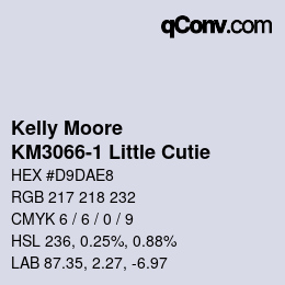 カラーコード: Kelly Moore - KM3066-1 Little Cutie | qconv.com