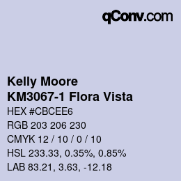 カラーコード: Kelly Moore - KM3067-1 Flora Vista | qconv.com