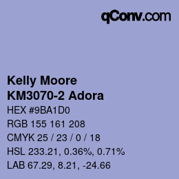 Código de color: Kelly Moore - KM3070-2 Adora | qconv.com