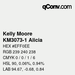 カラーコード: Kelly Moore - KM3073-1 Alicia | qconv.com